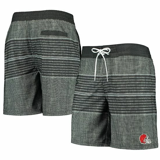 Men's G-III Sports By Carl Banks Black Cleveland Browns Horizon Swim Shorts 2 Men's G-III Sports By Carl Banks Black Cleveland Browns Horizon Swim Shorts - Image 2