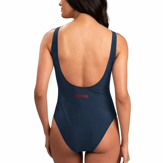 Women's G-III 4Her by Carl Banks Navy Boston Red Sox Making Waves One-Piece Swimsuit Women's G-III 4Her By Carl Banks Navy Boston Red Sox Making Waves One-Piece Swimsuit -G-III Sales Store unnamed file 3185