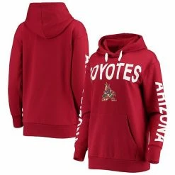 Women's G-III 4Her By Carl Banks Garnet Arizona Coyotes Extra Inning Pullover Hoodie