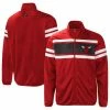 Men's G-III Sports By Carl Banks Red Chicago Bulls Power Pitcher Full-Zip Track Jacket