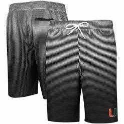 Men's G-III Sports By Carl Banks Black Miami Hurricanes Ocean Swim Trunks