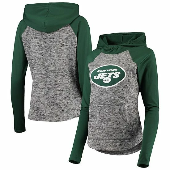 Women's G-III 4Her by Carl Banks Heathered Gray/Green New York Jets Championship Ring Raglan Pullover Hoodie Women's G-III 4Her By Carl Banks Heathered Gray/Green New York Jets Championship Ring Raglan Pullover Hoodie -G-III Sales Store unnamed file 328
