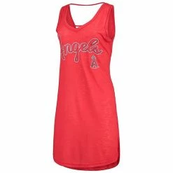 Women's G-III 4Her By Carl Banks Heathered Red Los Angeles Angels Swim Cover-Up Dress -G-III Sales Store unnamed file 3280