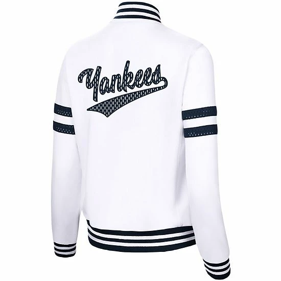 Women's G-III 4Her by Carl Banks White New York Yankees Pre-Game Full-Zip Track Jacket Women's G-III 4Her By Carl Banks White New York Yankees Pre-Game Full-Zip Track Jacket -G-III Sales Store unnamed file 3284