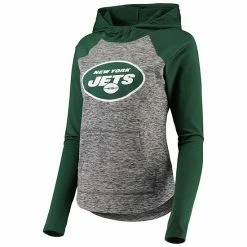 Women's G-III 4Her By Carl Banks Heathered Gray/Green New York Jets Championship Ring Raglan Pullover Hoodie 2 Women's G-III 4Her By Carl Banks Heathered Gray/Green New York Jets Championship Ring Raglan Pullover Hoodie -G-III Sales Store unnamed file 329