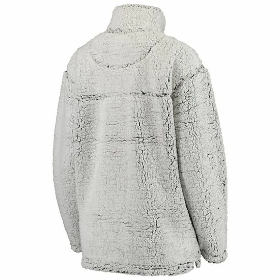 G-III Women's Gray Pittsburgh Steelers Sherpa Quarter-Zip Pullover Jacket 4 G-III Women's Gray Pittsburgh Steelers Sherpa Quarter-Zip Pullover Jacket - Image 4