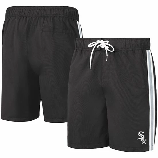 Men's G-III Sports by Carl Banks Black Chicago White Sox Sand Beach Volley Swim Shorts Men's G-III Sports By Carl Banks Black Chicago White Sox Sand Beach Volley Swim Shorts -G-III Sales Store unnamed file 3312