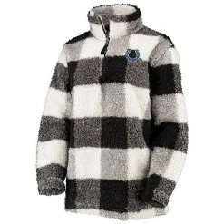 Women's G-III 4Her By Carl Banks Black Indianapolis Colts Sherpa Plaid Quarter-Zip Jacket 2 Women's G-III 4Her By Carl Banks Black Indianapolis Colts Sherpa Plaid Quarter-Zip Jacket -G-III Sales Store unnamed file 3322