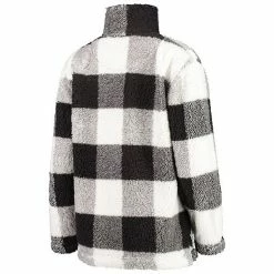 Women's G-III 4Her By Carl Banks Black Cleveland Browns Sherpa Plaid Quarter-Zip Jacket 3 Women's G-III 4Her By Carl Banks Black Cleveland Browns Sherpa Plaid Quarter-Zip Jacket -G-III Sales Store unnamed file 3328