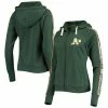 Women's G-III 4Her By Carl Banks Green Oakland Athletics Game Changer Raglan Full-Zip Hoodie
