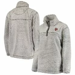 Women's G-III 4Her By Carl Banks Gray San Francisco Giants Sherpa Quarter-Zip Pullover Jacket