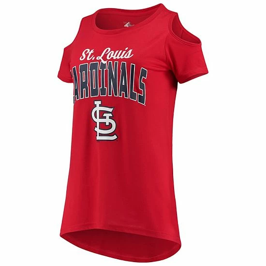 Women's G-III 4Her by Carl Banks Red St. Louis Cardinals Clear the Bases Cold Shoulder T-Shirt Women's G-III 4Her By Carl Banks Red St. Louis Cardinals Clear The Bases Cold Shoulder T-Shirt -G-III Sales Store unnamed file 3354