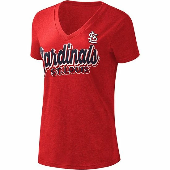 Women's G-III 4Her by Carl Banks Red St. Louis Cardinals First Place V-Neck T-Shirt Women's G-III 4Her By Carl Banks Red St. Louis Cardinals First Place V-Neck T-Shirt -G-III Sales Store unnamed file 3365