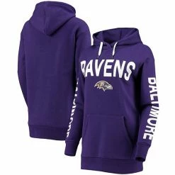 Women's G-III 4Her By Carl Banks Purple Baltimore Ravens Extra Point Pullover Hoodie