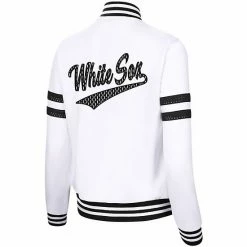 Women's G-III 4Her By Carl Banks White Chicago White Sox Pre-Game Full-Zip Track Jacket -G-III Sales Store unnamed file 3397