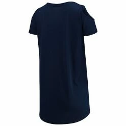 Women's G-III 4Her By Carl Banks Navy Tampa Bay Rays Clear The Bases Cold Shoulder T-Shirt -G-III Sales Store unnamed file 3405