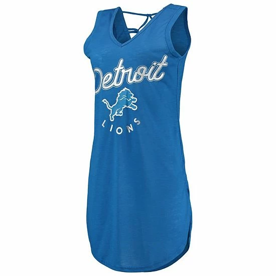Women's G-III 4Her by Carl Banks Blue Detroit Lions Game Time Swim V-Neck Cover-Up Dress Women's G-III 4Her By Carl Banks Blue Detroit Lions Game Time Swim V-Neck Cover-Up Dress -G-III Sales Store unnamed file 3413