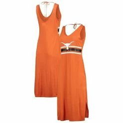 Women's G-III Sports By Carl Banks Texas Orange Texas Longhorns Opening Day V-Neck Maxi Dress