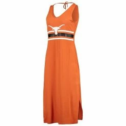 Women's G-III Sports By Carl Banks Texas Orange Texas Longhorns Opening Day V-Neck Maxi Dress -G-III Sales Store unnamed file 3434