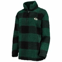Women's G-III 4Her By Carl Banks Green Green Bay Packers Sherpa Plaid Quarter-Zip Jacket 2 Women's G-III 4Her By Carl Banks Green Green Bay Packers Sherpa Plaid Quarter-Zip Jacket -G-III Sales Store unnamed file 3443