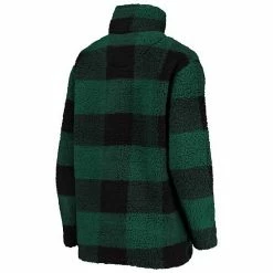 Women's G-III 4Her By Carl Banks Green Green Bay Packers Sherpa Plaid Quarter-Zip Jacket 3 Women's G-III 4Her By Carl Banks Green Green Bay Packers Sherpa Plaid Quarter-Zip Jacket -G-III Sales Store unnamed file 3444