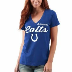 Women's G-III 4Her By Carl Banks Royal Indianapolis Colts Post Season V-Neck T-Shirt 4 Women's G-III 4Her By Carl Banks Royal Indianapolis Colts Post Season V-Neck T-Shirt -G-III Sales Store unnamed file 351