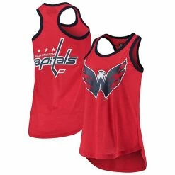 Women's G-III 4Her By Carl Banks Red Washington Capitals Tater Tank Top
