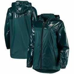 Women's G-III 4Her By Carl Banks Midnight Green Philadelphia Eagles Double-Coverage Full-Zip Hoodie Jacket