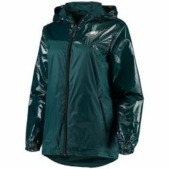 Women's G-III 4Her By Carl Banks Midnight Green Philadelphia Eagles Double-Coverage Full-Zip Hoodie Jacket -G-III Sales Store unnamed file 3573