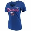 Women's G-III 4Her By Carl Banks Royal New York Giants Post Season V-Neck T-Shirt