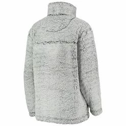 Women's G-III 4Her By Carl Banks Gray New York Mets Sherpa Quarter-Zip Pullover Jacket 2 Women's G-III 4Her By Carl Banks Gray New York Mets Sherpa Quarter-Zip Pullover Jacket -G-III Sales Store unnamed file 3598