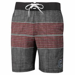 Men's G-III Sports By Carl Banks Charcoal Cleveland Guardians Horizon Volley Swim Trunks 2 Men's G-III Sports By Carl Banks Charcoal Cleveland Guardians Horizon Volley Swim Trunks -G-III Sales Store unnamed file 3625
