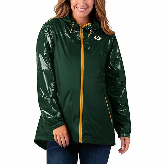 Women's G-III 4Her by Carl Banks Green Green Bay Packers Double-Coverage Full-Zip Hoodie Jacket Women's G-III 4Her By Carl Banks Green Green Bay Packers Double-Coverage Full-Zip Hoodie Jacket -G-III Sales Store unnamed file 3637