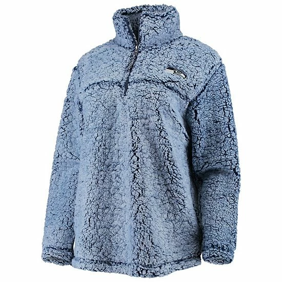 Women's G-III 4Her by Carl Banks Gray Seattle Seahawks Sherpa Quarter-Zip Pullover Jacket Women's G-III 4Her By Carl Banks Gray Seattle Seahawks Sherpa Quarter-Zip Pullover Jacket -G-III Sales Store unnamed file 3647