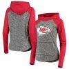 Women's G-III 4Her By Carl Banks Heathered Gray/Red Kansas City Chiefs Championship Ring Pullover Hoodie