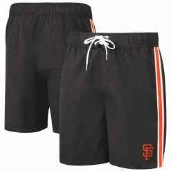 Men's G-III Sports By Carl Banks Black San Francisco Giants Sand Beach Volley Swim Shorts