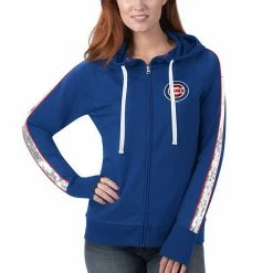 Women's G-III 4Her By Carl Banks Royal Chicago Cubs Game Changer Raglan Full-Zip Hoodie 4 Women's G-III 4Her By Carl Banks Royal Chicago Cubs Game Changer Raglan Full-Zip Hoodie -G-III Sales Store unnamed file 3695