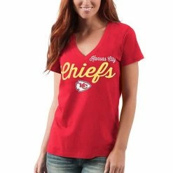 Women's G-III 4Her By Carl Banks Red Kansas City Chiefs Post Season V-Neck T-Shirt 4 Women's G-III 4Her By Carl Banks Red Kansas City Chiefs Post Season V-Neck T-Shirt -G-III Sales Store unnamed file 37