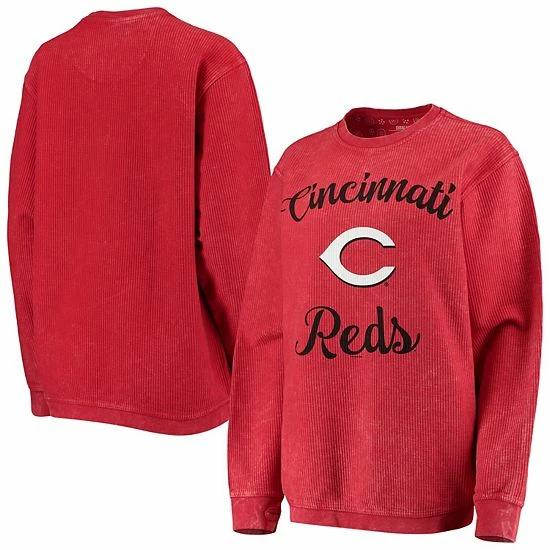 Women's G-III 4Her by Carl Banks Red Cincinnati Reds Script Comfy Cord Pullover Sweatshirt Women's G-III 4Her By Carl Banks Red Cincinnati Reds Script Comfy Cord Pullover Sweatshirt -G-III Sales Store unnamed file 3709