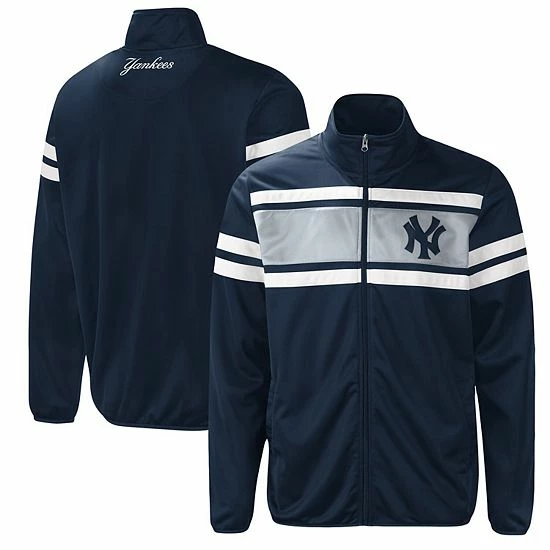 Men's G-III Sports by Carl Banks Navy/Gray New York Yankees Power Pitcher Full-Zip Track Jacket Men's G-III Sports By Carl Banks Navy/Gray New York Yankees Power Pitcher Full-Zip Track Jacket -G-III Sales Store unnamed file 3725