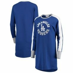 Women's G-III 4Her By Carl Banks Royal Los Angeles Dodgers Hurry Up Offense Long Sleeve Dress