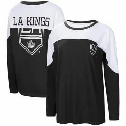 Women's G-III 4Her By Carl Banks Black Los Angeles Kings Pop Fly Long Sleeve T-Shirt