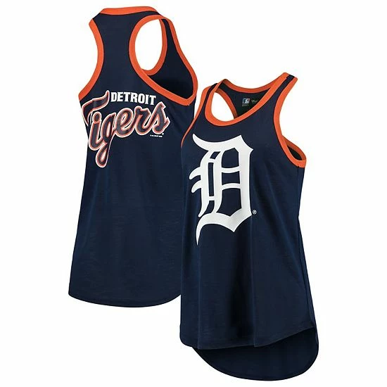 Women's G-III 4Her by Carl Banks Navy Detroit Tigers Team Logo Tater Racerback Tank Top Women's G-III 4Her By Carl Banks Navy Detroit Tigers Team Logo Tater Racerback Tank Top -G-III Sales Store unnamed file 3757