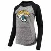 Women's G-III 4Her By Carl Banks Heathered Gray/Black Jacksonville Jaguars Championship Ring Pullover Hoodie