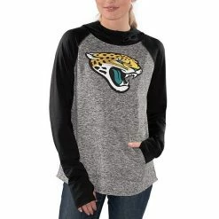 Women's G-III 4Her By Carl Banks Heathered Gray/Black Jacksonville Jaguars Championship Ring Pullover Hoodie -G-III Sales Store unnamed file 3765