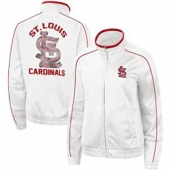 Women's G-III 4Her By Carl Banks White St. Louis Cardinals Gamer Full-Zip Track Jacket