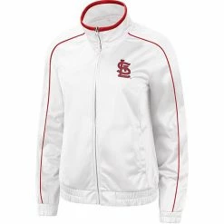 Women's G-III 4Her By Carl Banks White St. Louis Cardinals Gamer Full-Zip Track Jacket -G-III Sales Store unnamed file 3772