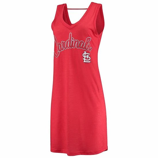 Women's G-III 4Her By Carl Banks Heathered Red St. Louis Cardinals Swim Cover-Up Dress - Image 2