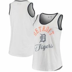 Women's G-III Sports By Carl Banks White Detroit Tigers Grand Slam Tank Top