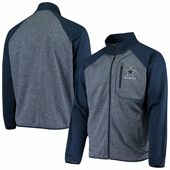 Men's G-III Sports by Carl Banks Navy Dallas Cowboys Front Runner Transitional Raglan Full-Zip Jacket Men's G-III Sports By Carl Banks Navy Dallas Cowboys Front Runner Transitional Raglan Full-Zip Jacket -G-III Sales Store unnamed file 3834